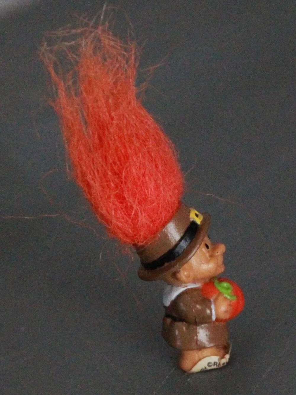 Vintage Russ Thanksgiving Themed Troll Mini Figurine
